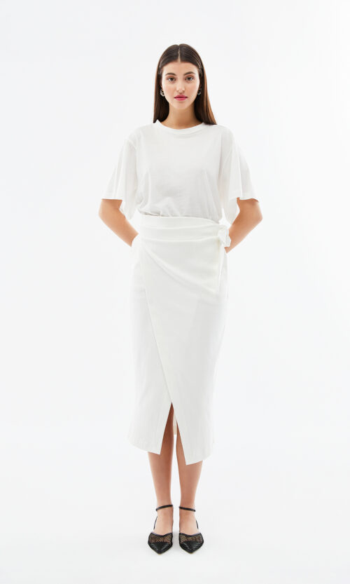 BLAMEYOURDAZE WRAP RIB SKIRT