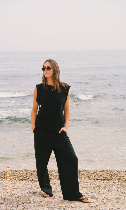 bacck to black blameyourdaze sleevless top