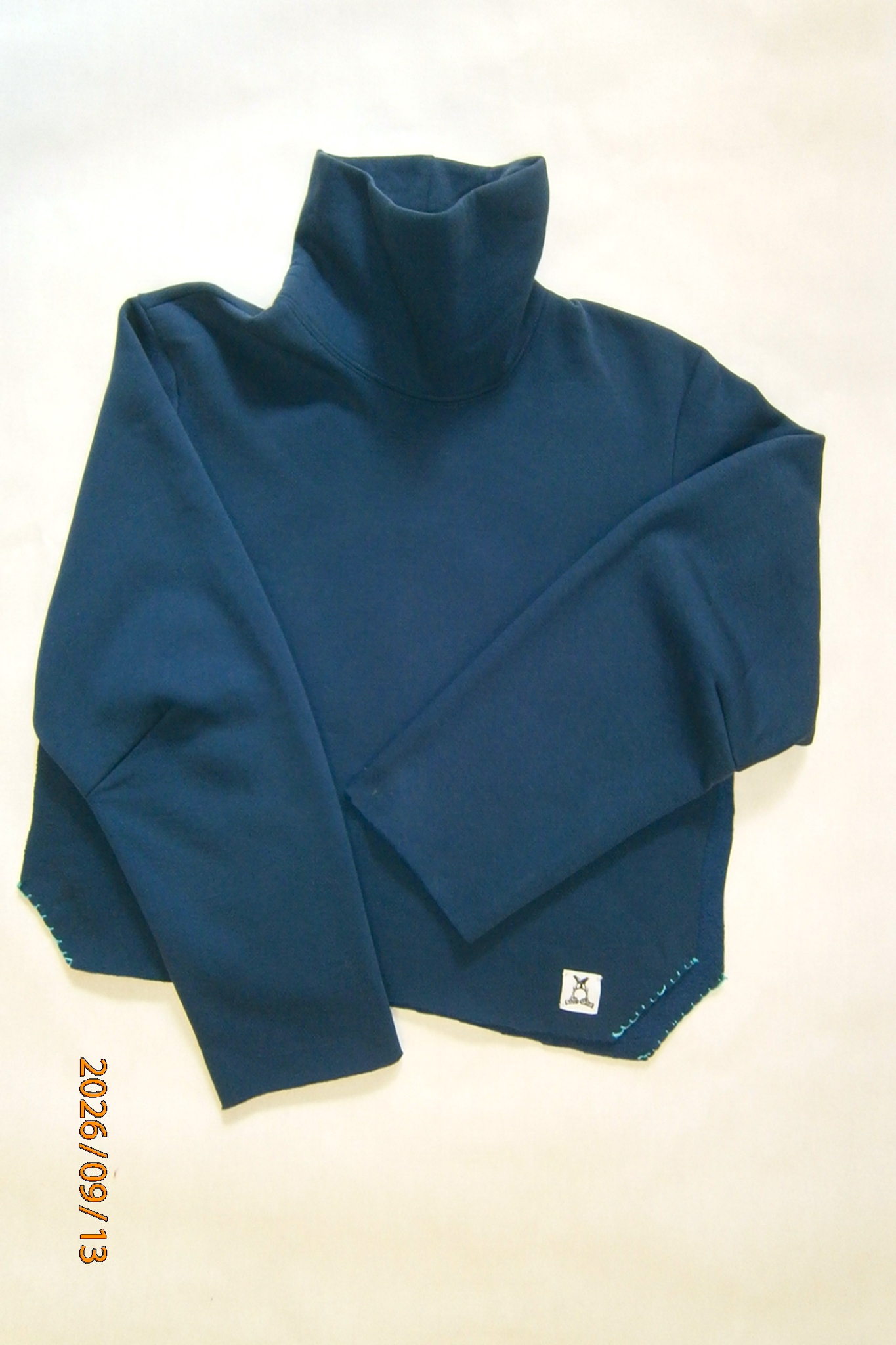 airy indigo sweater
